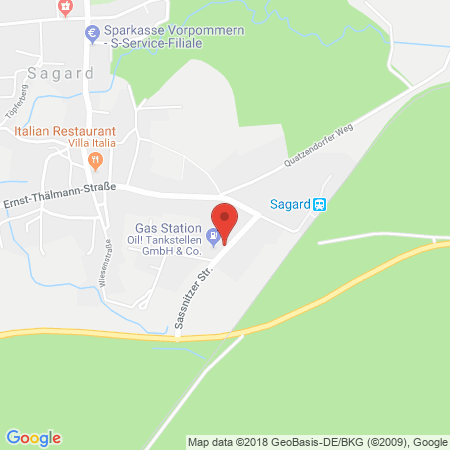 Kartenansicht OIL! Tankstelle Meyer