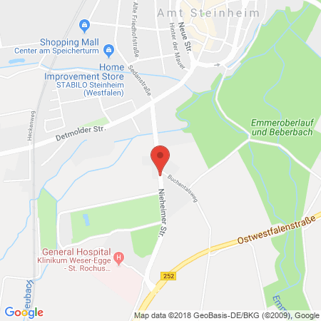 Kartenansicht Raiffeisen Lippe-Weser AG Steinheim