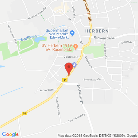 Kartenansicht Aral-Tankstelle Krampe