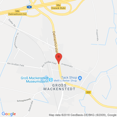 Kartenansicht Shell Station Vögel GmbH