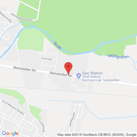 Kartenansicht GULF Tankstelle Thale