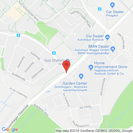 Kartenansicht Shell Station Rostock