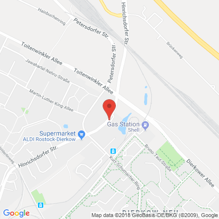 Kartenansicht Star Tankstelle Rostock