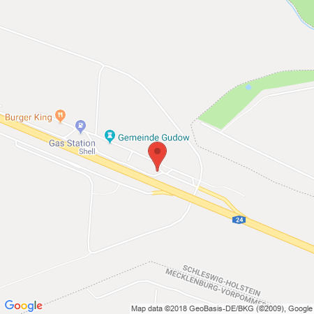 Kartenansicht BAB-Tankstelle Gudow Nord (SHELL)