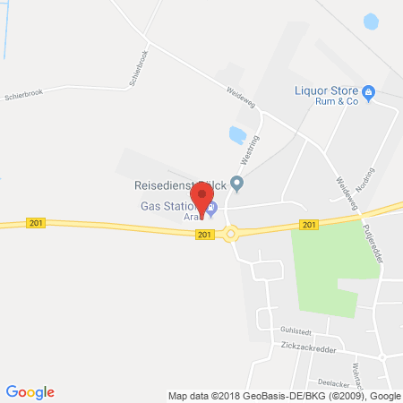 Kartenansicht Aral Tankstelle Feddersen