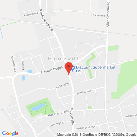 Kartenansicht Team Autohof Handewitt