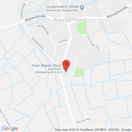 Kartenansicht Autohaus Wangerland