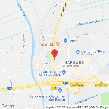 Kartenansicht Aral Autocenter