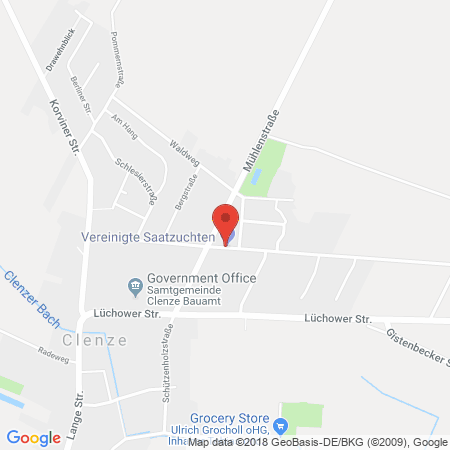Kartenansicht Saatbau Clenze e. G.