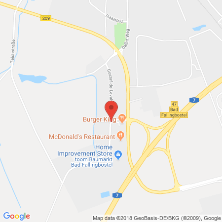 Kartenansicht Tankstelle Bad Fallingbostel