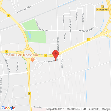 Kartenansicht Tankstelle Deppe