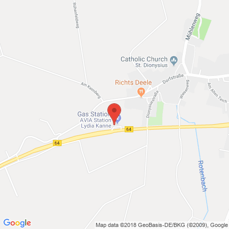 Kartenansicht AVIA Servicestation Mathiasch