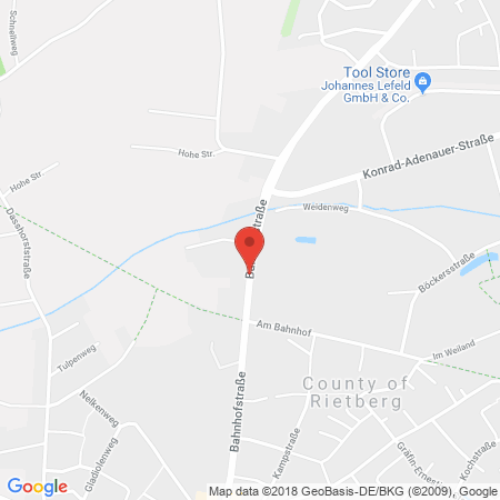 Kartenansicht Sprint Tankstelle Shoppengerd