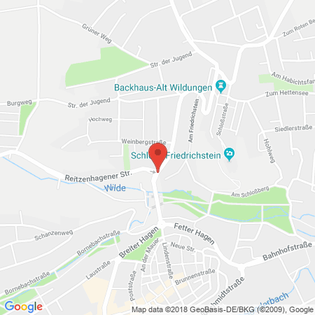 Kartenansicht Tankstelle W. W. Minke