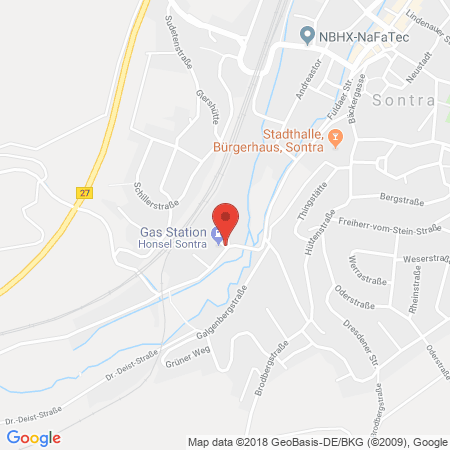 Kartenansicht Honsel Mineralölvertriebs-GmbH