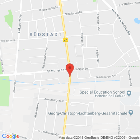 Kartenansicht Aral Tankstelle Th. Hänsch