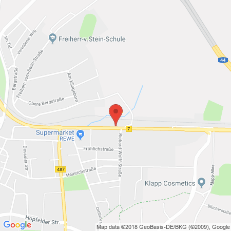 Kartenansicht Esso-Station