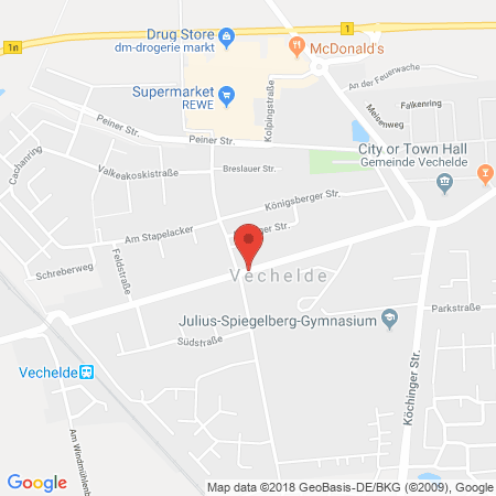 Kartenansicht HEM-Tankstelle