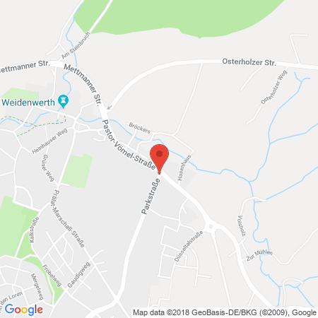 Kartenansicht Esso ServiceTeam Käsch & Grüneberg