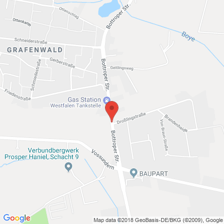 Kartenansicht Westfalen-Tankstelle