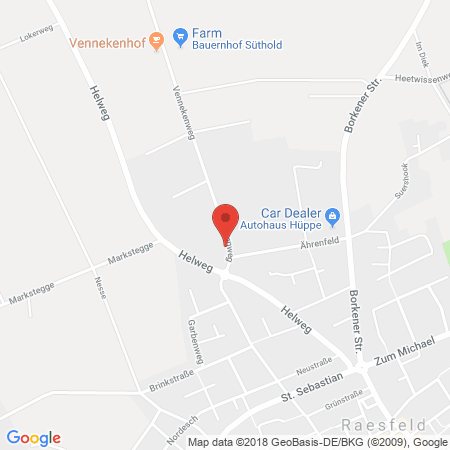 Kartenansicht Raiffeisen Raesfeld-Kirchhellen eG