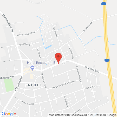 Kartenansicht Westfalen Tankstelle