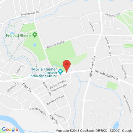 Kartenansicht Autohaus Deventer