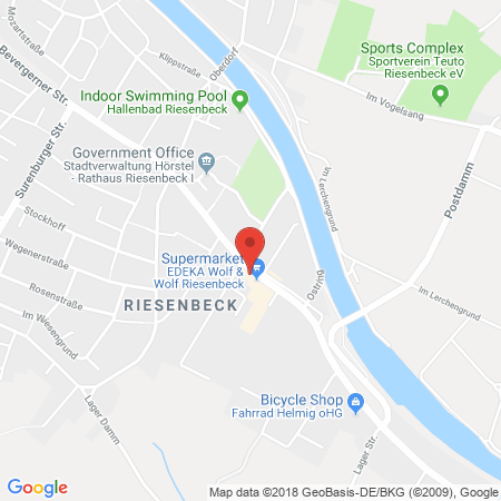 Kartenansicht Tankstelle Riesenbeck Pruß GmbH