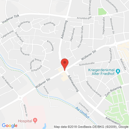 Kartenansicht Westfalen-Tankstelle