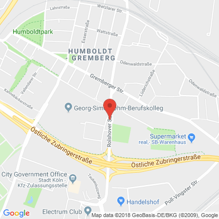 Kartenansicht ARAL Station