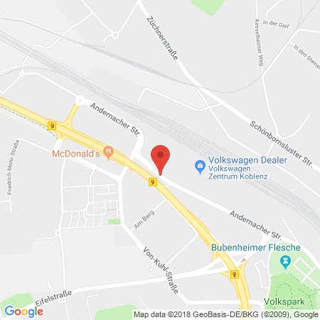 Kartenansicht ARAL-Center