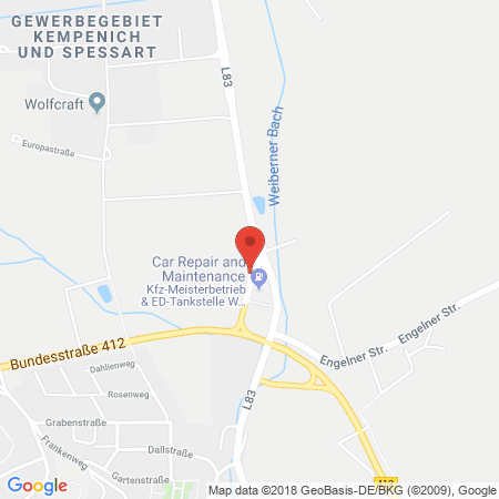 Kartenansicht ED Tankstelle Wilfried Dümpelfeld