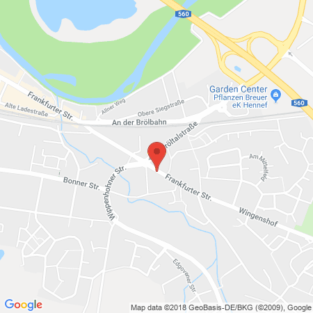 Kartenansicht Sieg-Bröl-Tankstelle Robert-Lindlahr gmbH