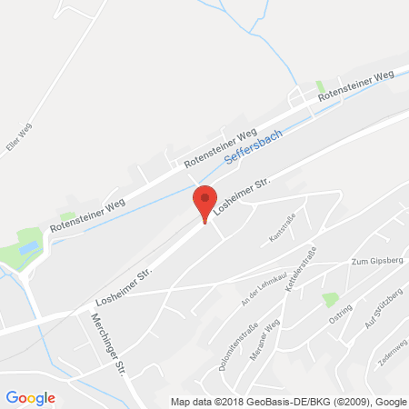 Kartenansicht ED-Tankstelle