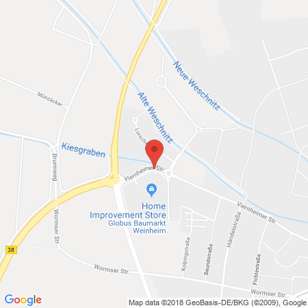 Kartenansicht Kiefer & Heissler Autogas