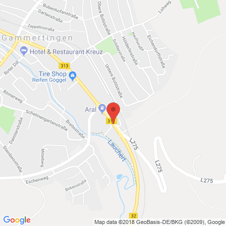 Kartenansicht Aral Tankstelle Josef Straub GmbH