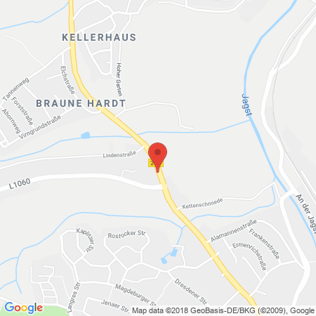 Kartenansicht JET Tankstelle