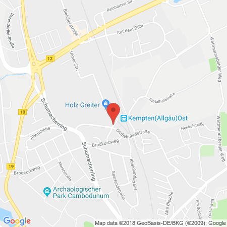 Kartenansicht LEGER GmbH, Freie Tankstelle