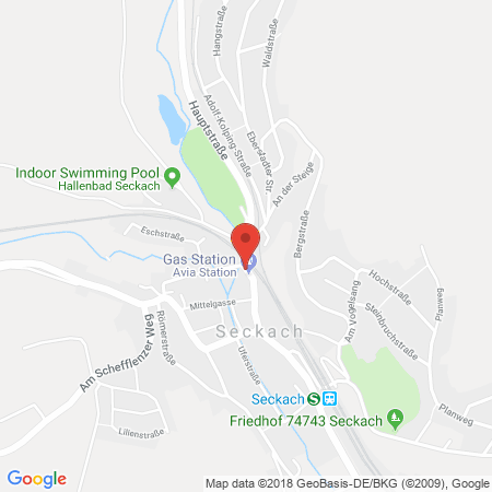 Kartenansicht Avia Tankstelle