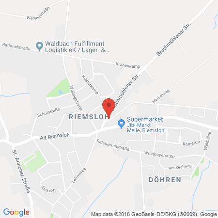 Kartenansicht HR Automobile Reinders