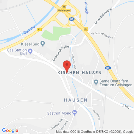 Kartenansicht Shell Station, M. Grünzinger GmbH