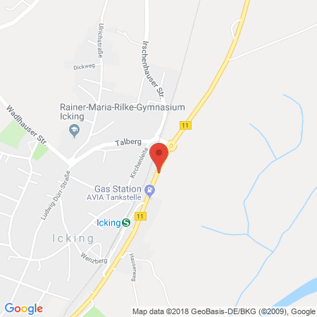 Kartenansicht AVIA Station