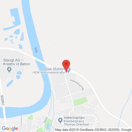 Kartenansicht HEM-Tankstelle