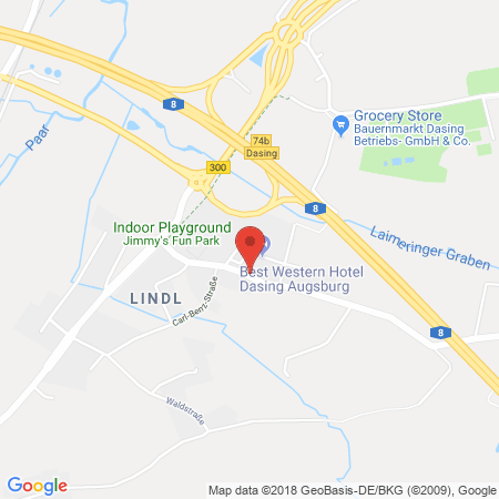 Kartenansicht Shell Station Dasing