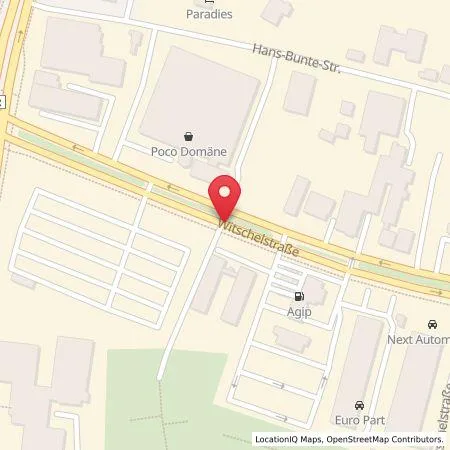Karte Agip Station