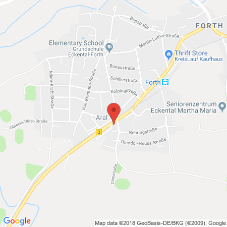 Kartenansicht ARAL Station