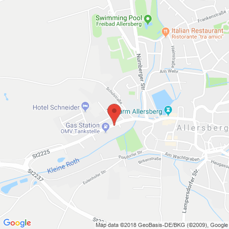 Kartenansicht OMV Tankstelle Fehrer