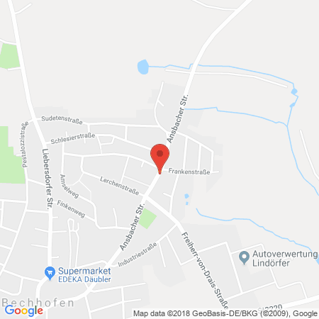 Kartenansicht Tank- und Waschcenter