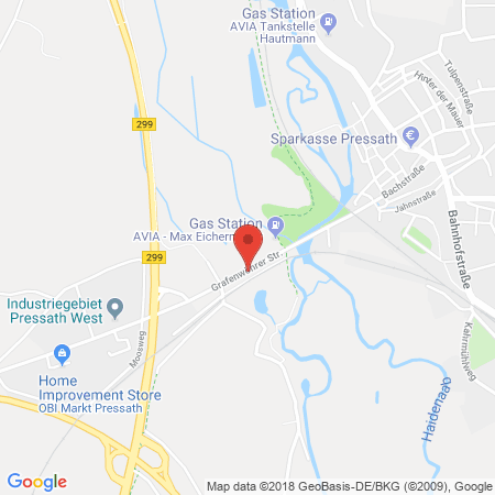 Kartenansicht AVIA Tankstelle Max Eichermüller
