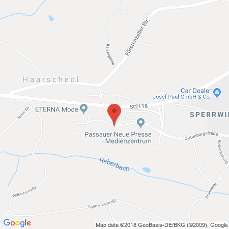 Kartenansicht Gas & More Passau